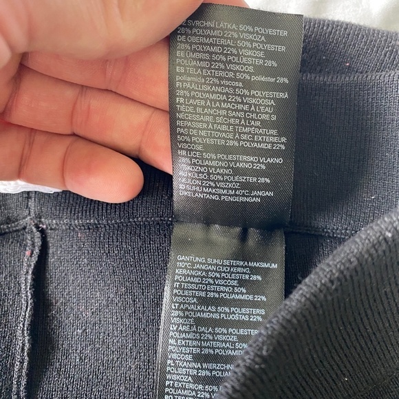 Pringle of Scotland x H&M Women's Black Stretchy Leggings Pant‎ Size Medium - Picture 7 of 12